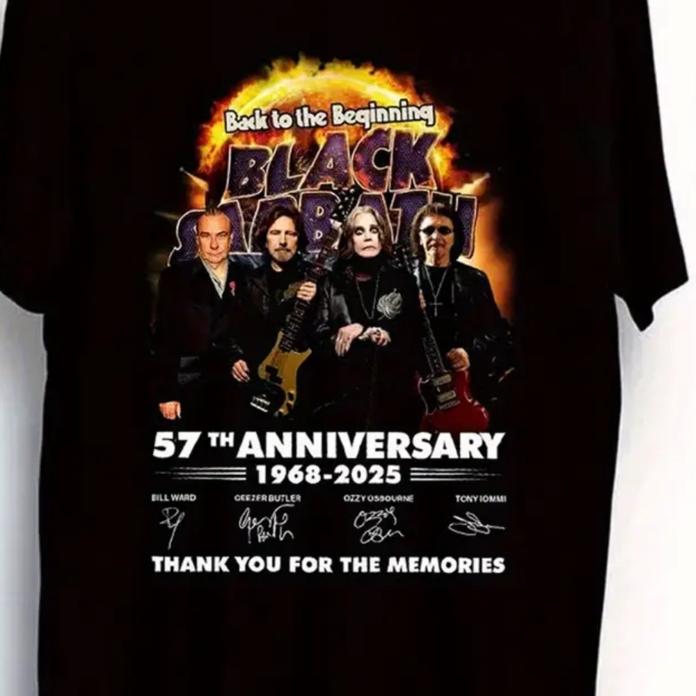 Black Sabbath 57th Anniversary Black T-Shirt